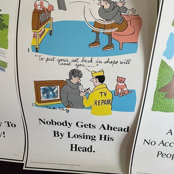 Positive Attitude 1980’s Posters Inspirational Good Deeds set of 6!! - Picture 3 of 14